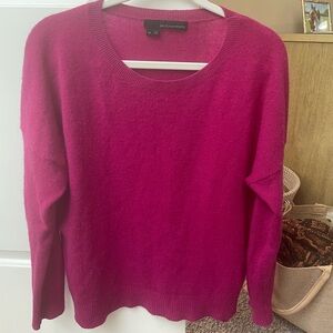 Fuchsia cashmere sweater size medium